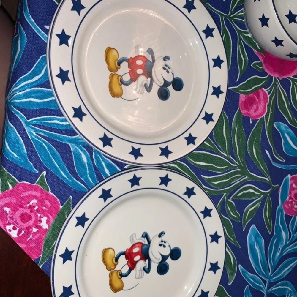 Set of Mickey Plates